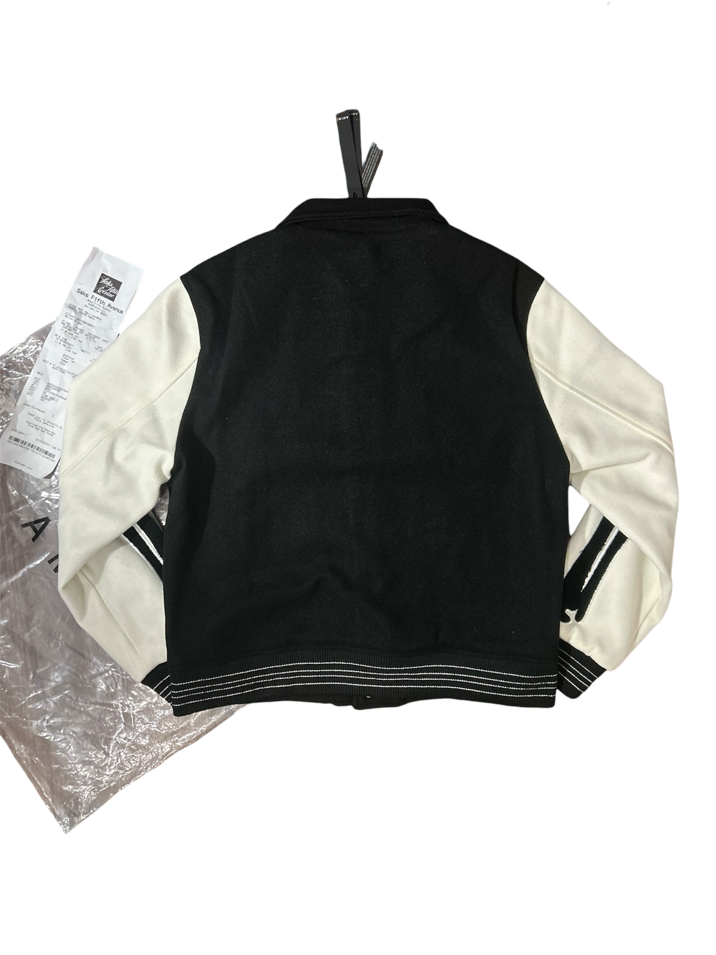 Amiri Bones Varsity Button Up Jacket