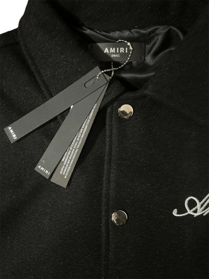 Amiri Bones Varsity Button Up Jacket