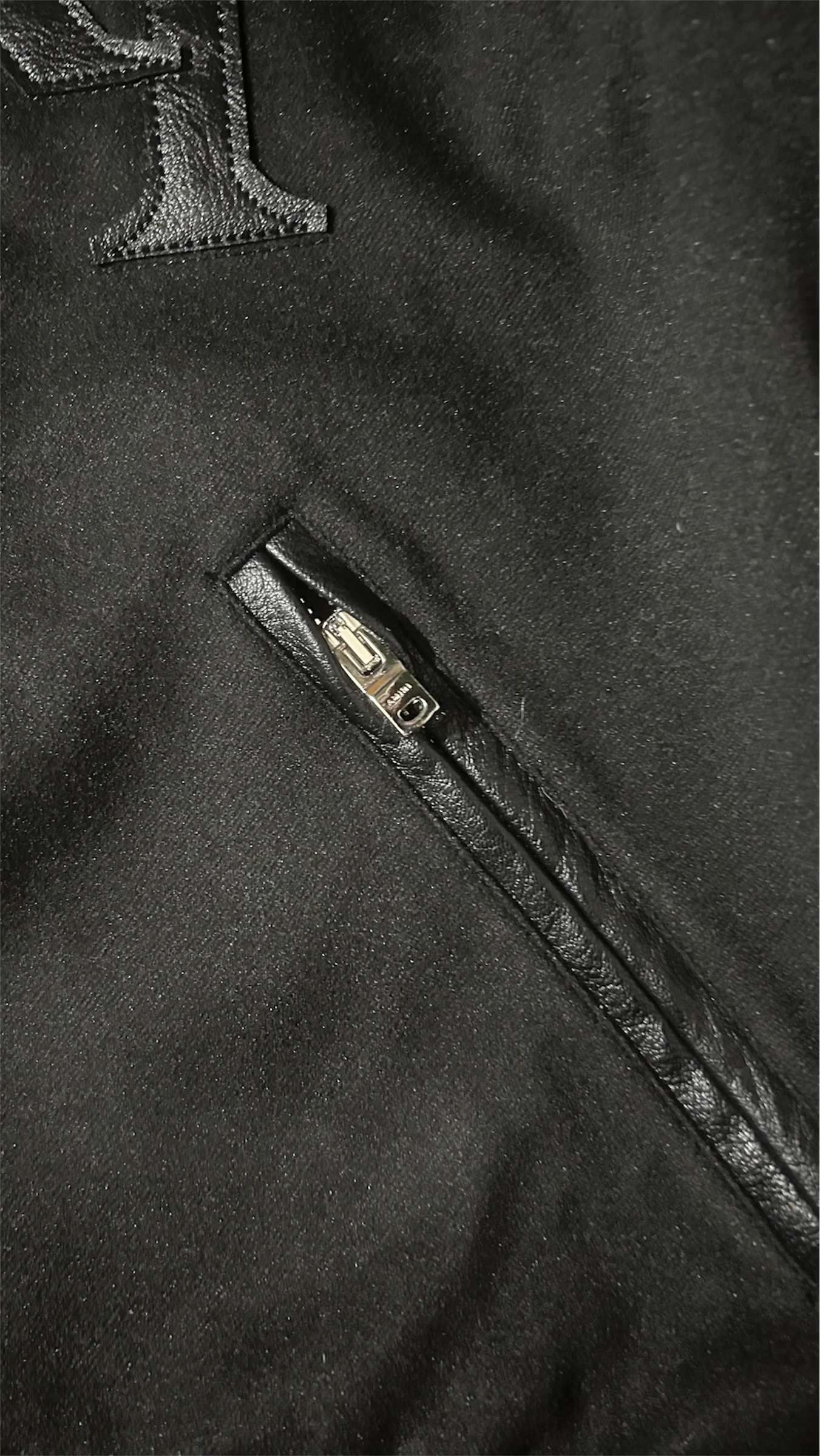Amiri Black Staggered Wool Varsity Jacket