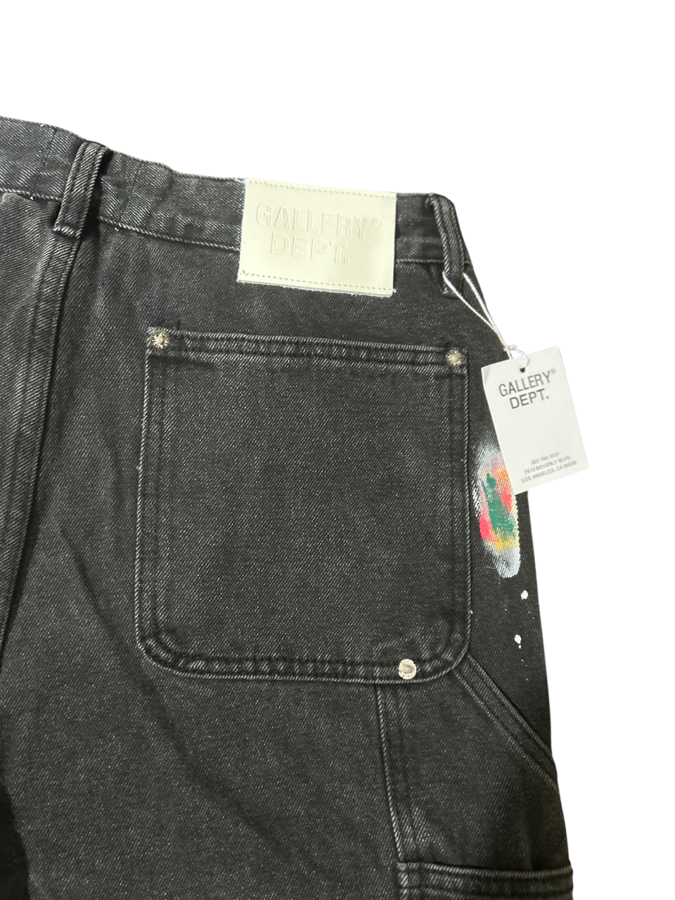 Galley Dept. Painted Carpenter
Flare Black Denim