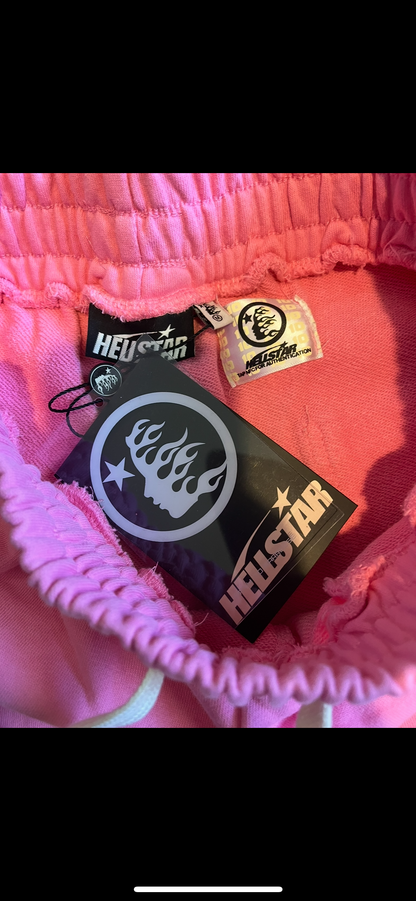 Hellstar Mirror Faced Pink Sweatpants