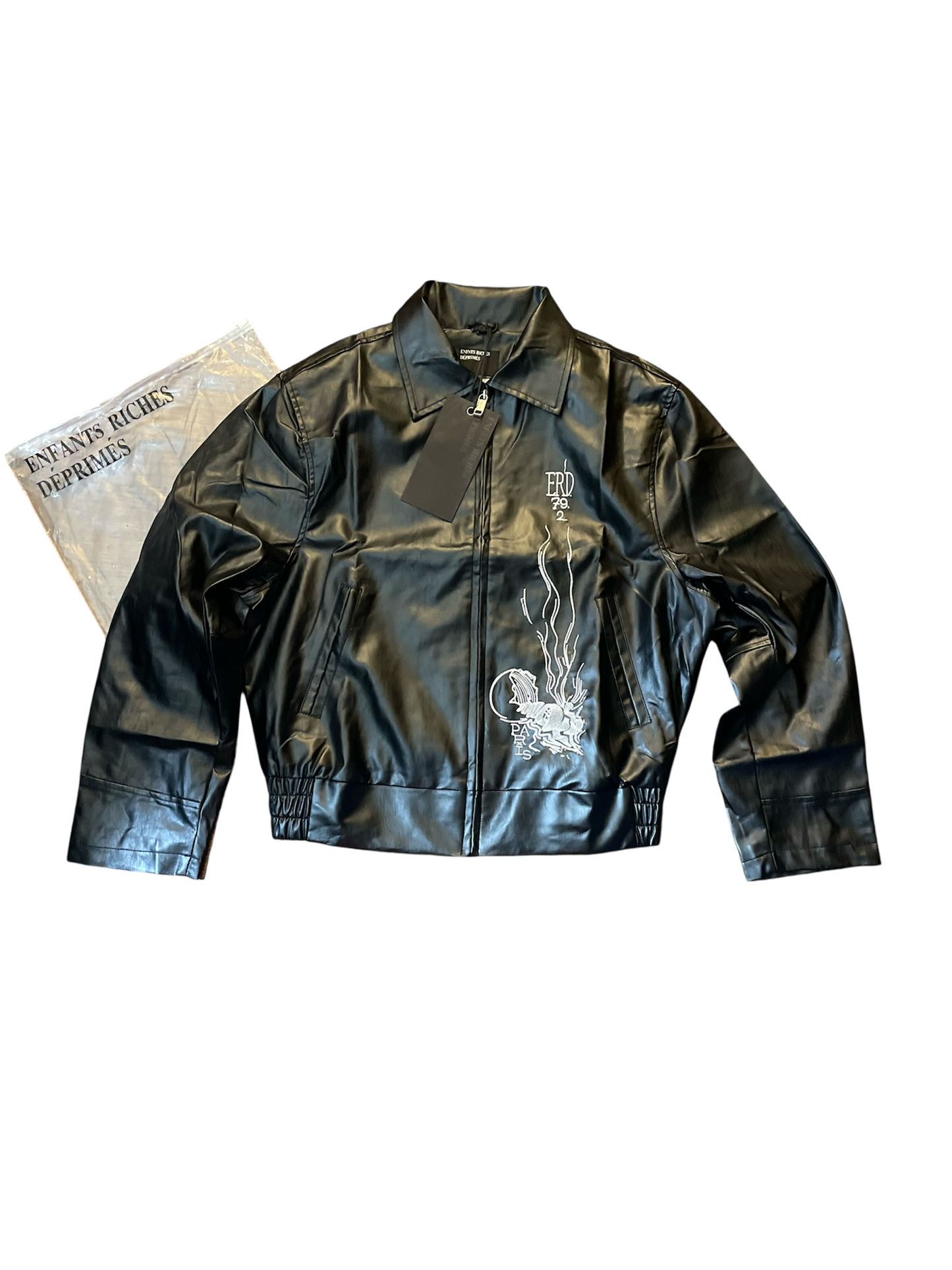 Enfants Riches Déprimés Leather Jacket Black