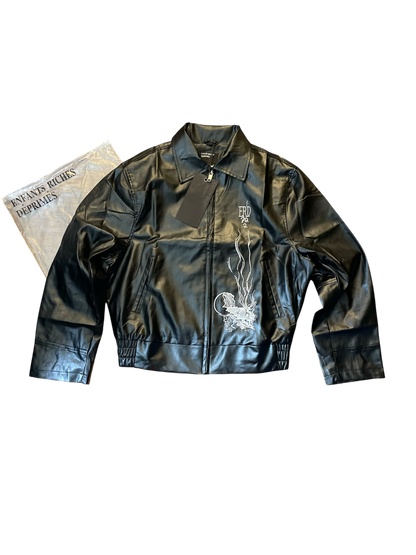 Enfants Riches Déprimés Leather Jacket Black