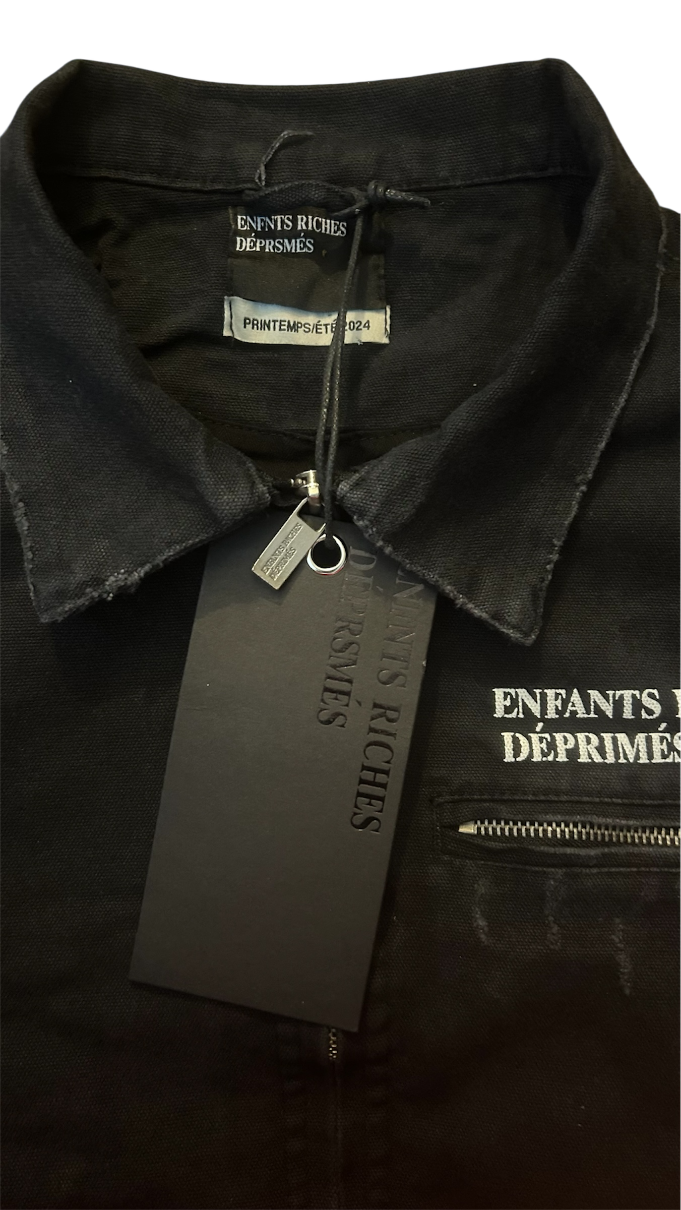 Enfants Riches Déprimés Black Distressed Jacket