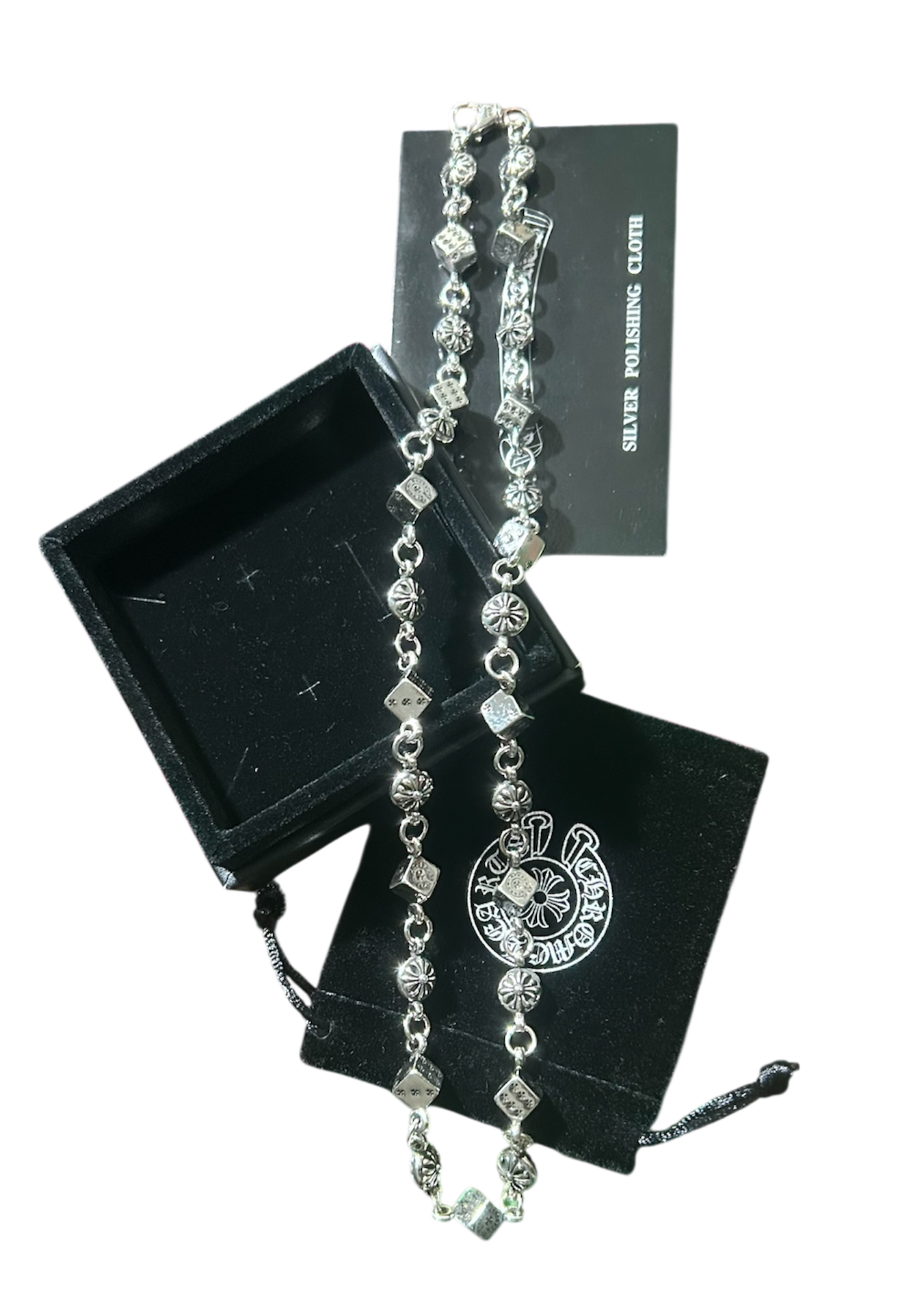 Chrome Hearts Dice & Plus Ball Necklace
