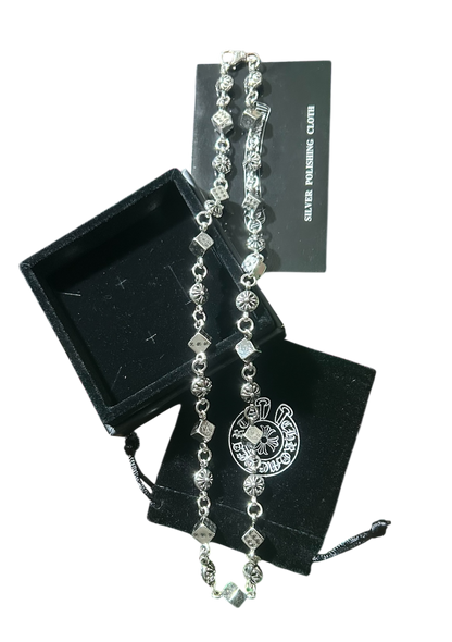 Chrome Hearts Dice & Plus Ball Necklace