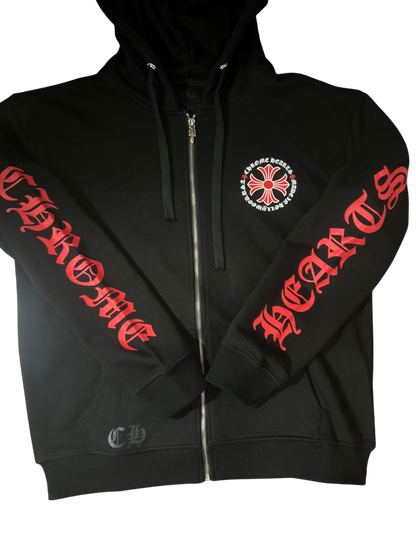 Chrome Hearts Hollywood Plus Cross Zip Up