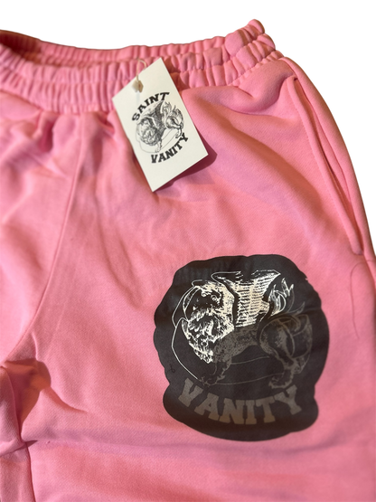 Saint Vanity Logo Sweatpants Pink