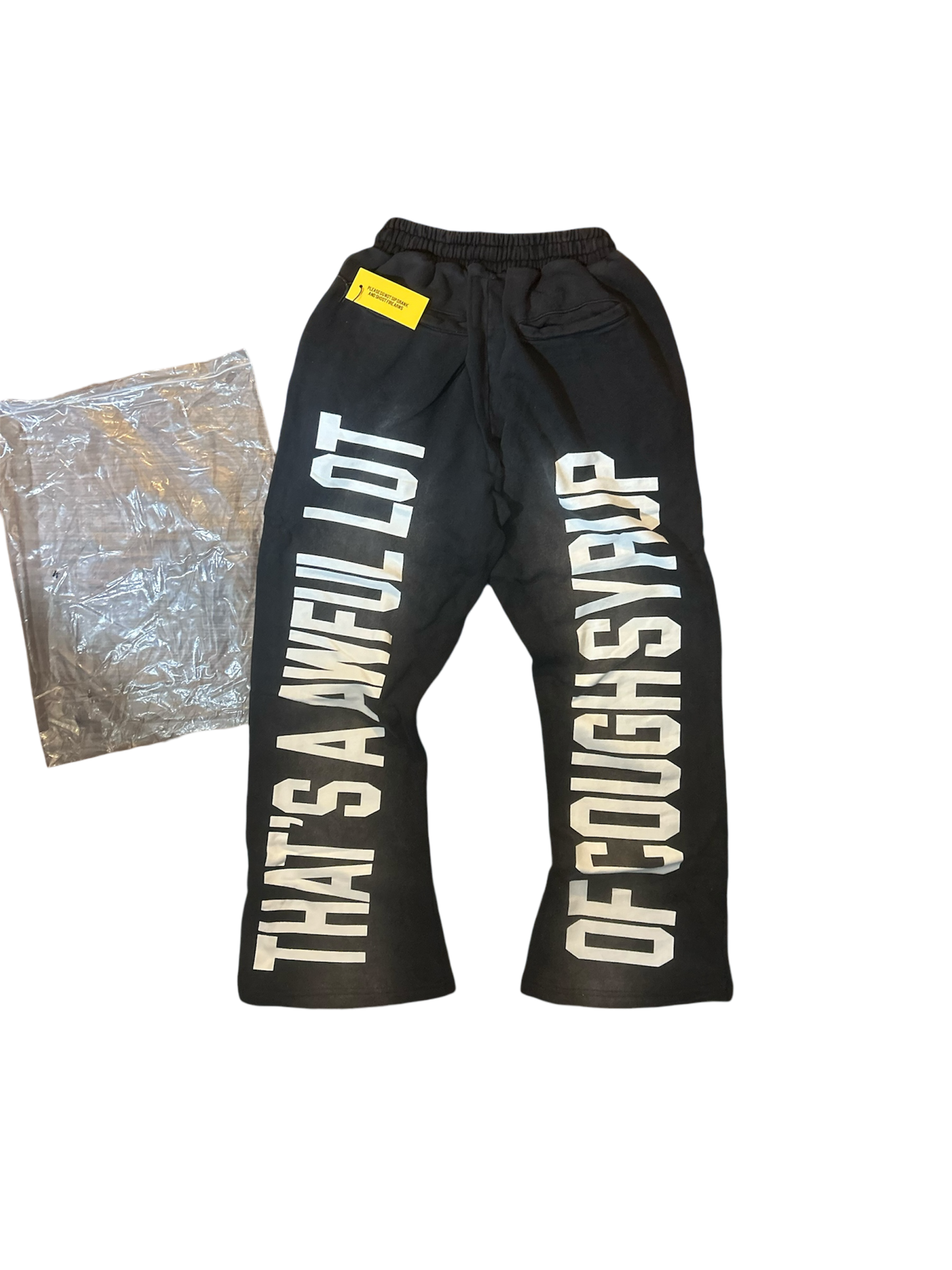Awful Lot Of Cough Syrup Reaper
Flare Sweatpants Black