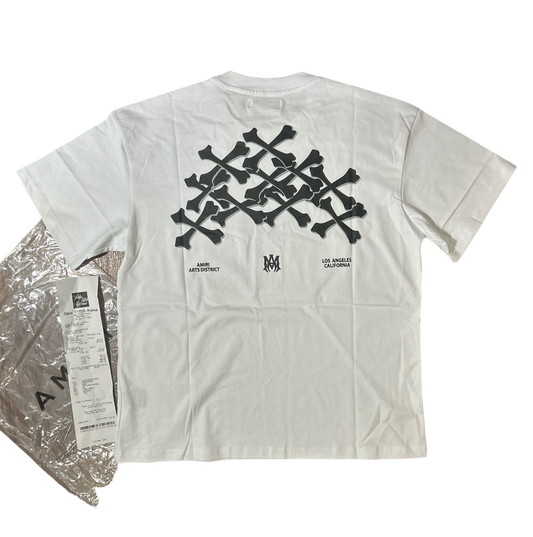Amiri Bones Stacked Tee White