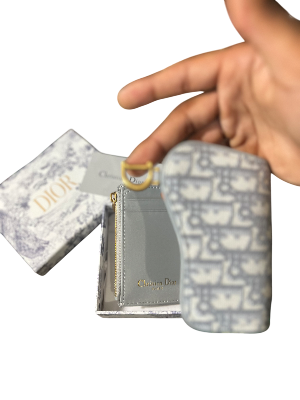 Dior Saddle Lotus Wallet
Oblique Jacquard Grey