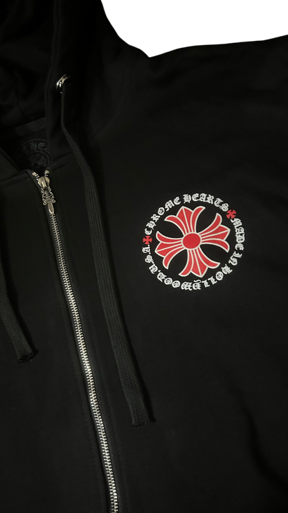 Chrome Hearts Hollywood Plus Cross Zip Up