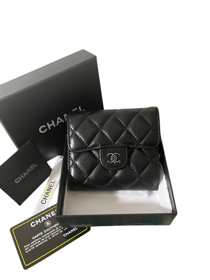 Chanel Lambskin Quilted
Compact Flap Wallet