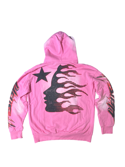 Hellstar Brainwashed Without
Brain Hoodie 'Pink'