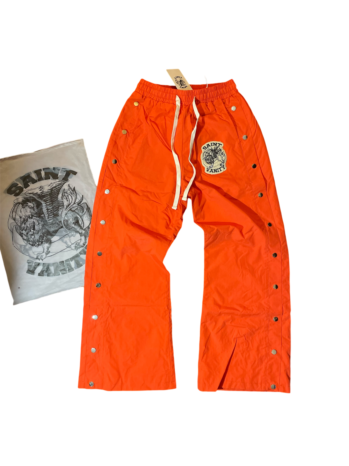 Saint Vanity Nylon Track Pants Orange