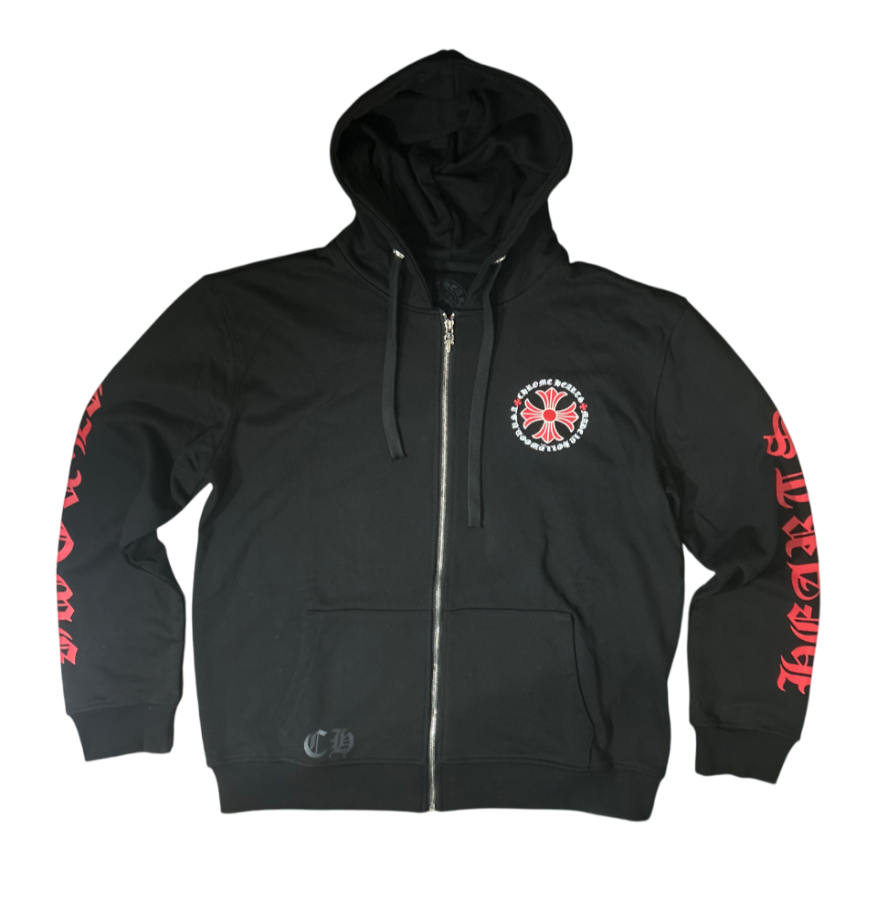 Chrome Hearts Hollywood Plus Cross Zip Up