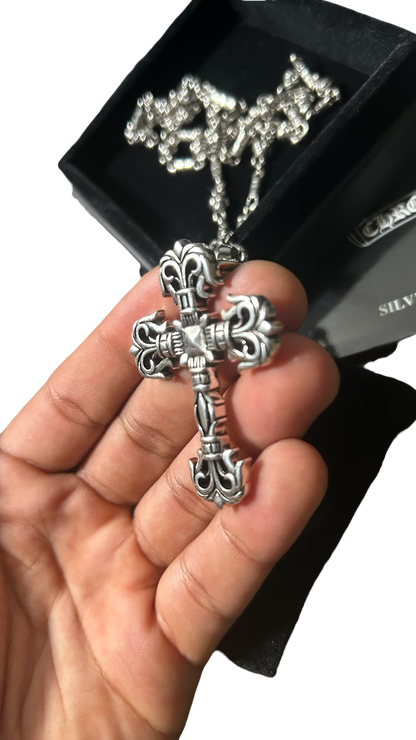 Chrome Hearts Filigree Cross Necklace