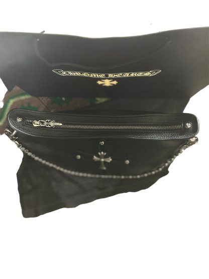 Chrome Hearts Black Cross Shoulder Tote Bag