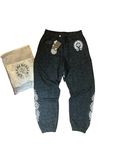 Chrome Hearts Cemetery Print Sweatpants Black