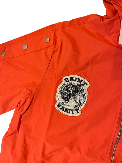 Saint Vanity Hooded Nylon Top Orange