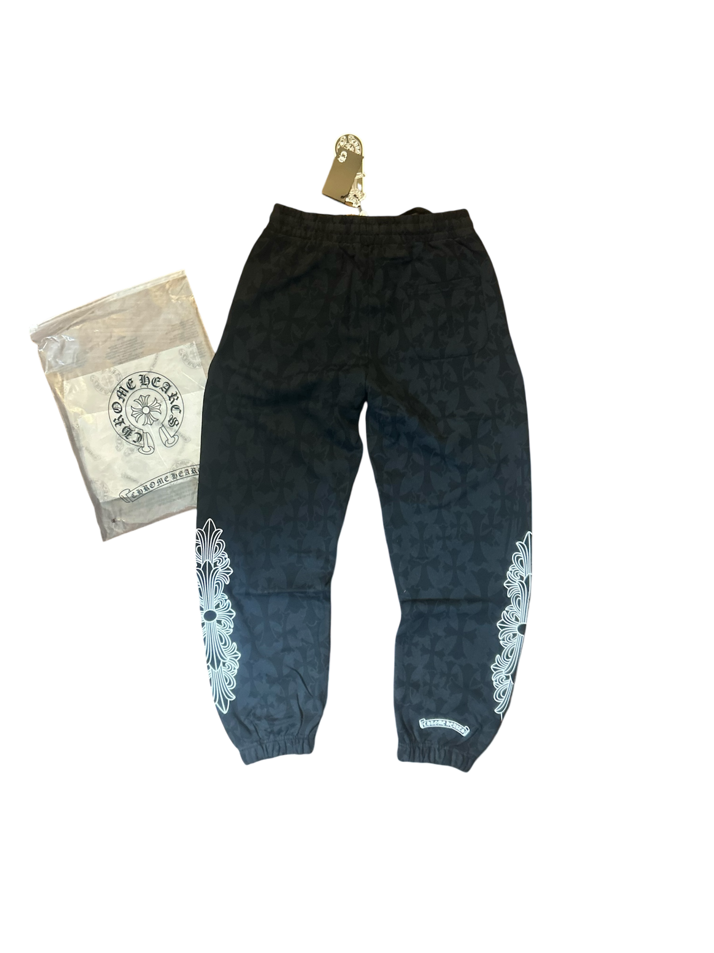 Chrome Hearts Cemetery Print Sweatpants Black