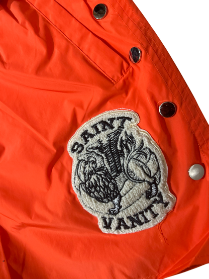 Saint Vainty Orange Nylon Shorts