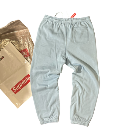Supreme Satin Applique Sweatpants Blue