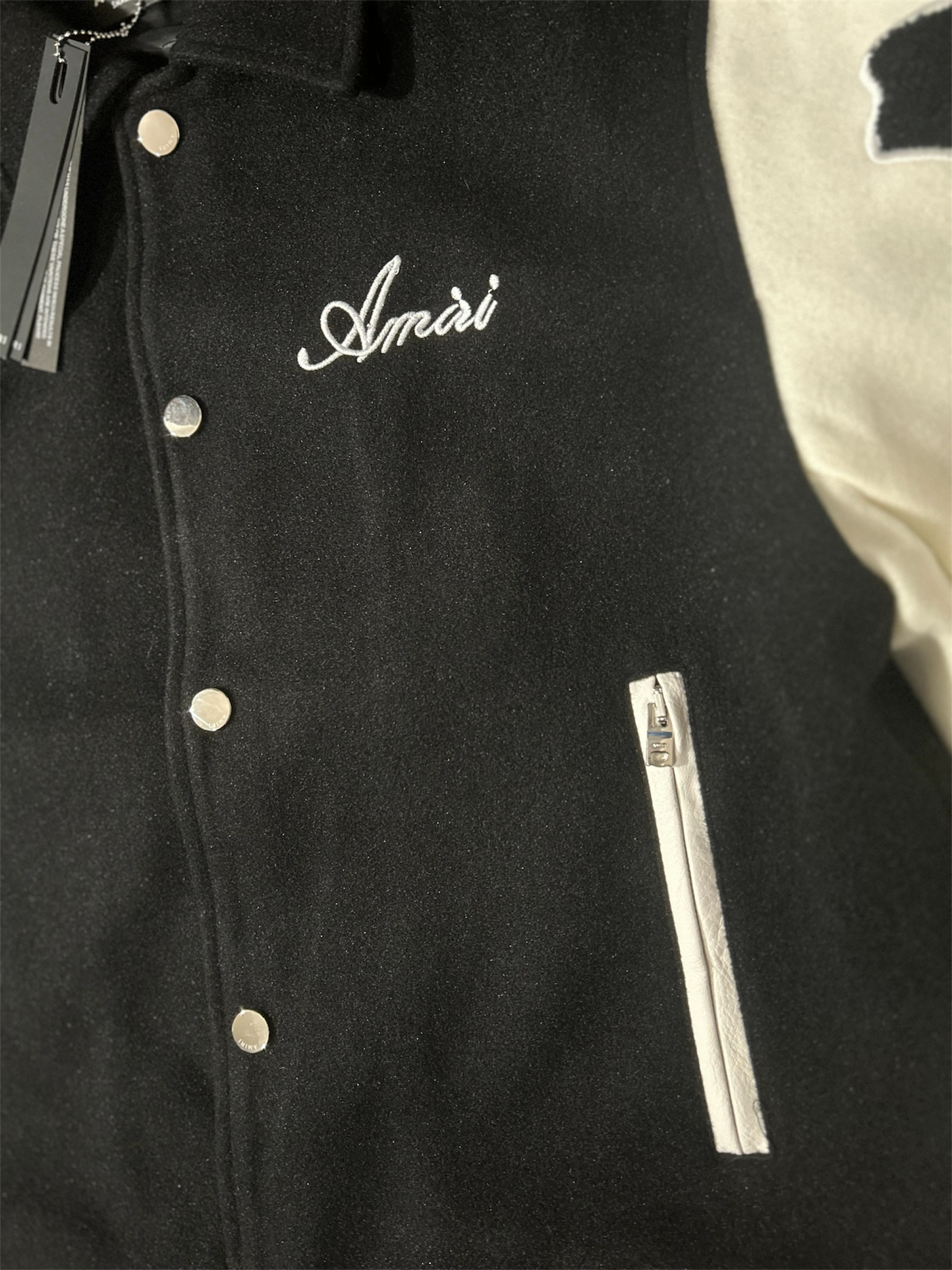 Amiri Bones Varsity Button Up Jacket