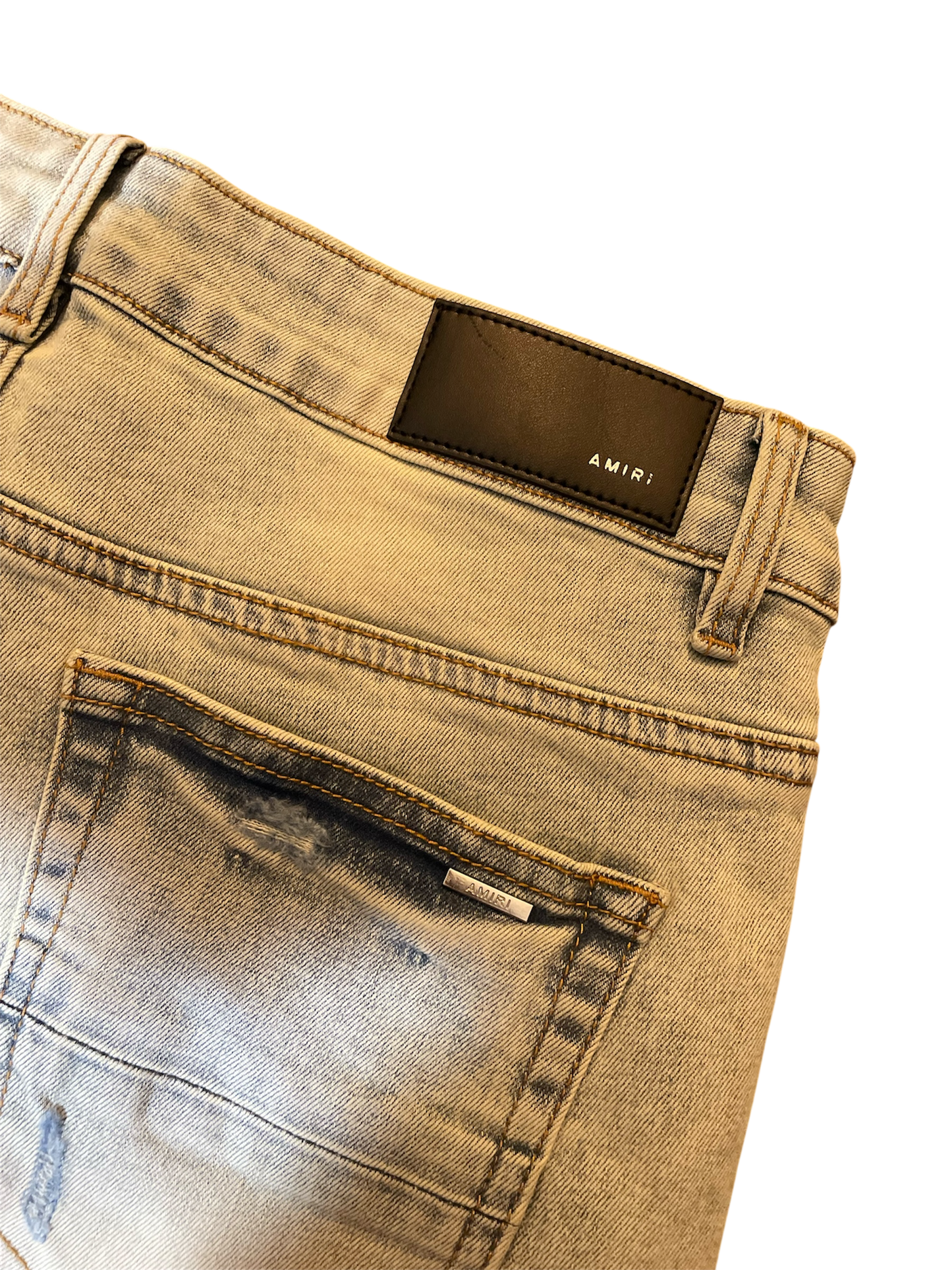 Amiri Cotton Pink Marble Logo Denim
Jeans