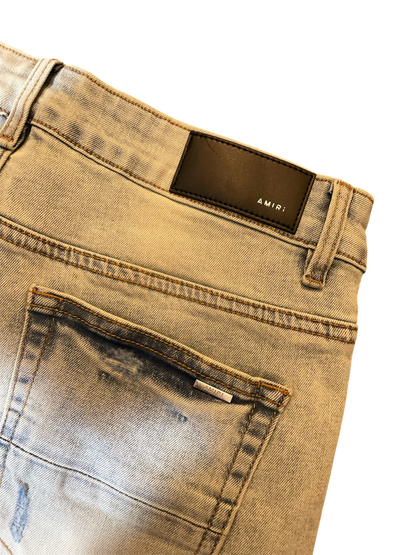 Amiri Cotton Pink Marble Logo Denim
Jeans