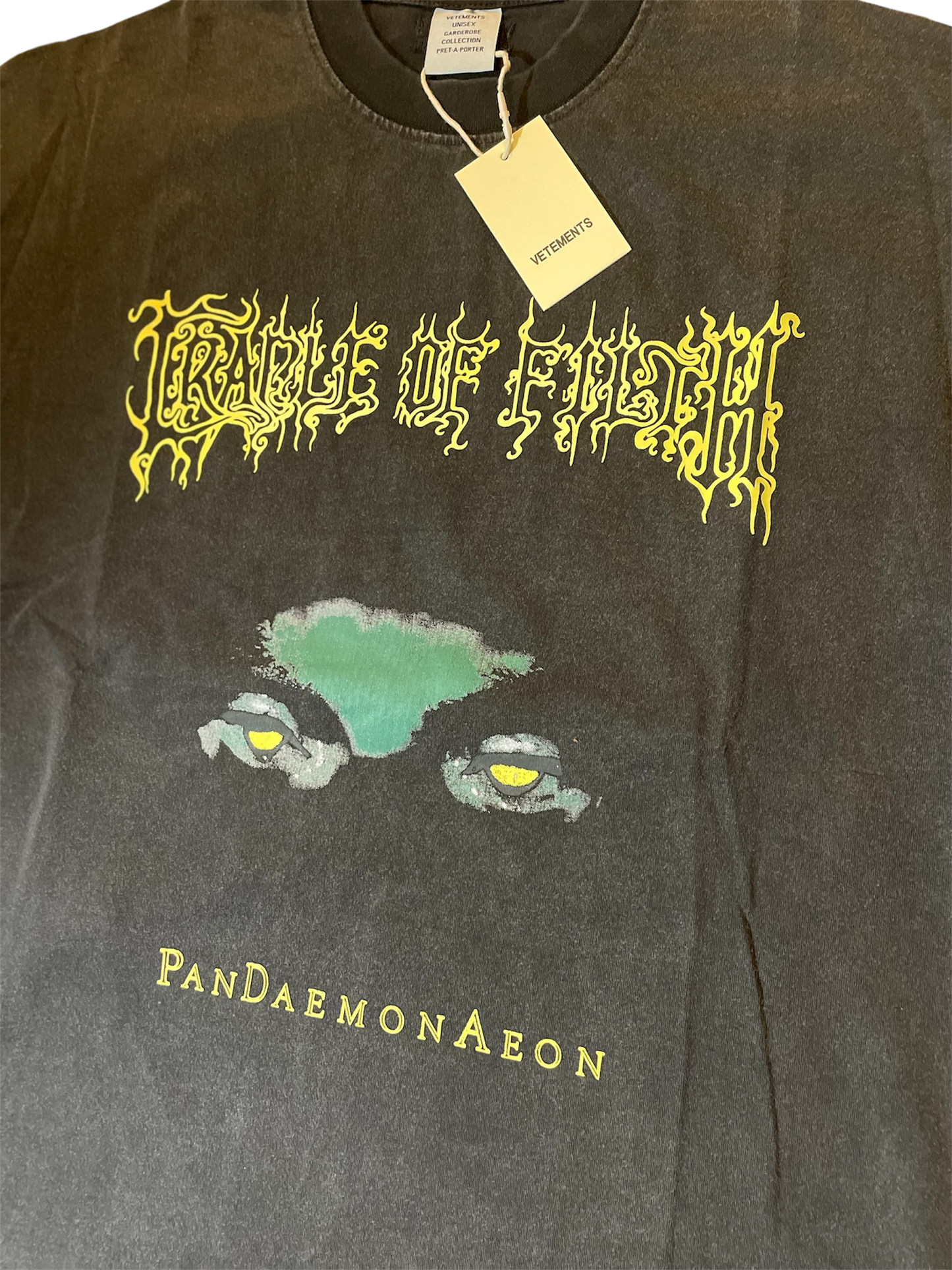 Vetements Cof Pandaemonaeon
Oversized Tee Washed Black