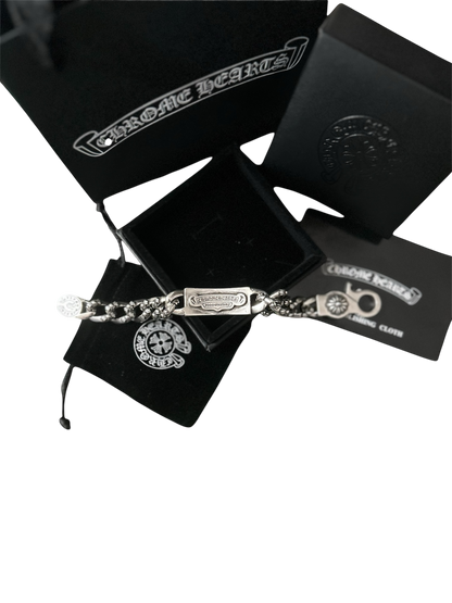Chrome Hearts Dagger ID Link Clip Bracelet
