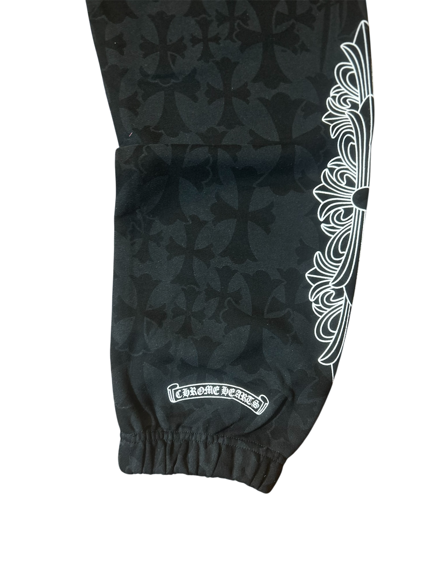 Chrome Hearts Cemetery Print Sweatpants Black