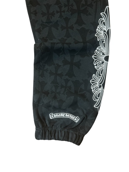 Chrome Hearts Cemetery Print Sweatpants Black