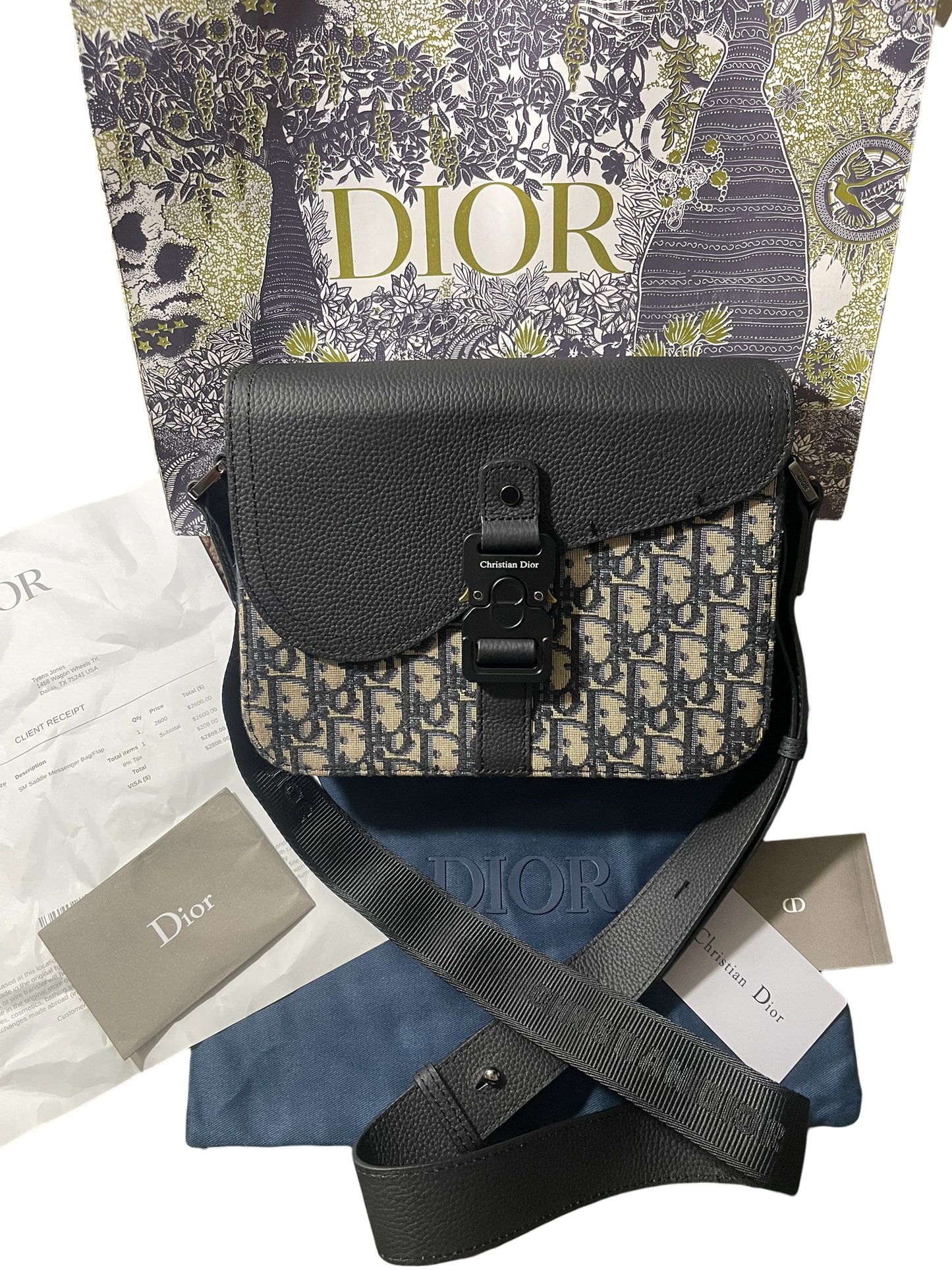 Dior Small Oblique Jacquard
Saddle Messenger Bag with Flap