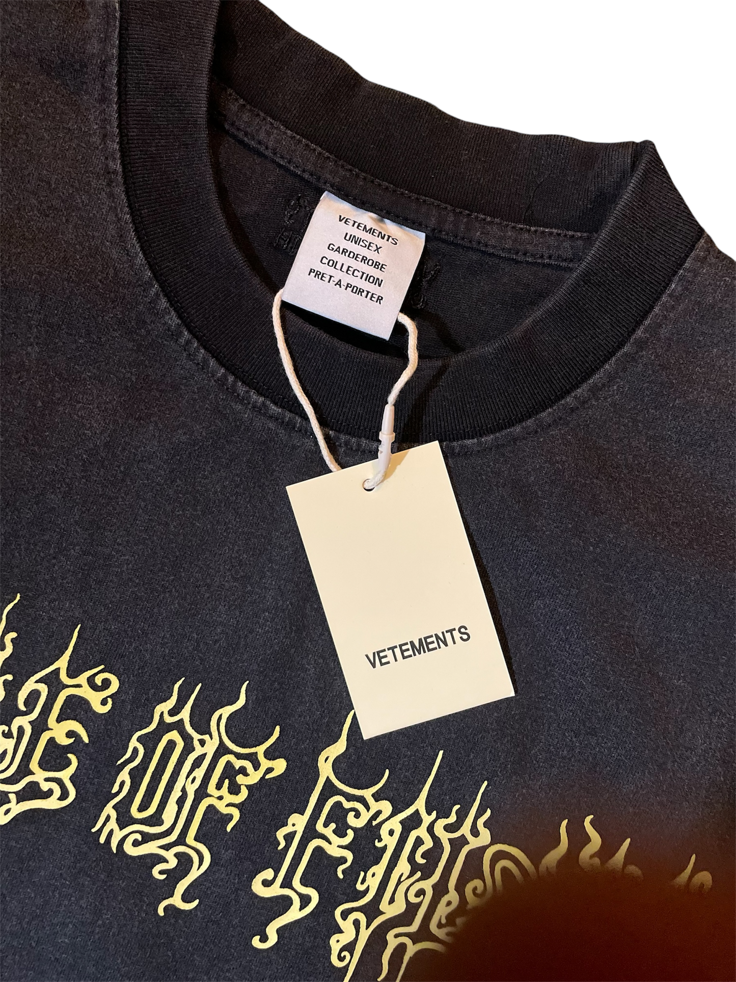 Vetements Cof Pandaemonaeon
Oversized Tee Washed Black