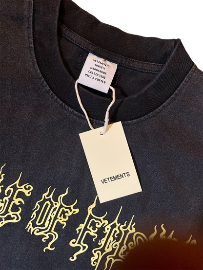 Vetements Cof Pandaemonaeon
Oversized Tee Washed Black