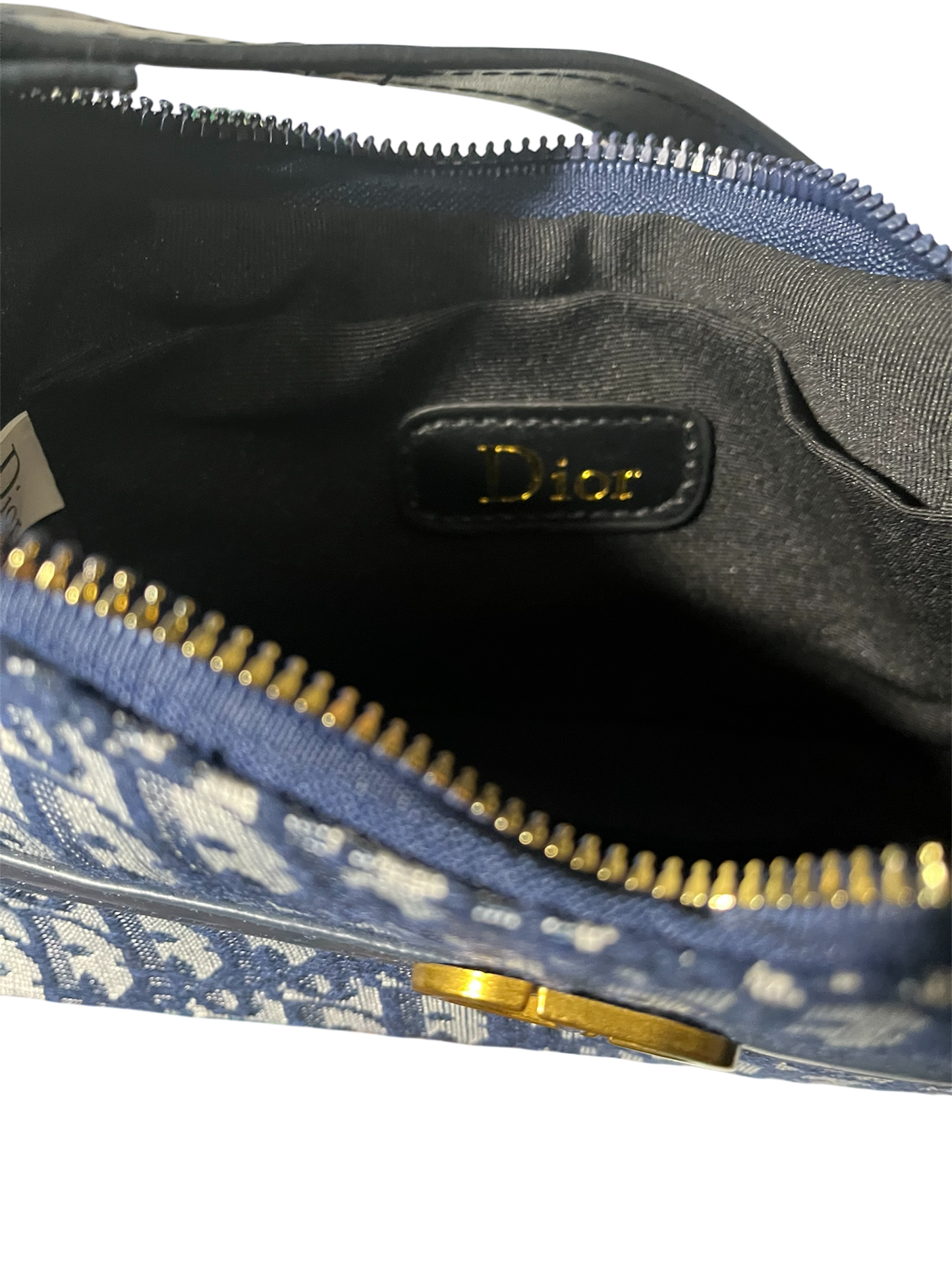 Blue Dior Oblique Jacquard 30 Montaigne Cigale Mini Bag