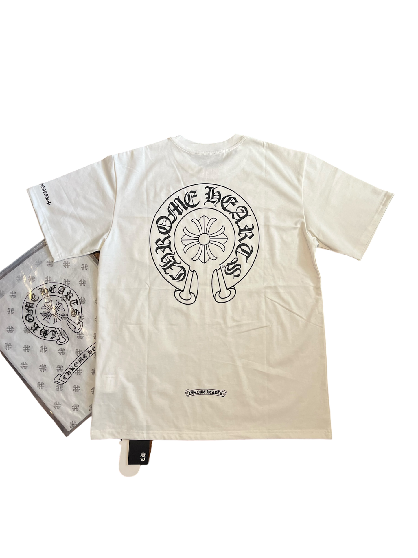 Chrome Hearts Pocket Horseshoe
Logo T-shirt 'White'